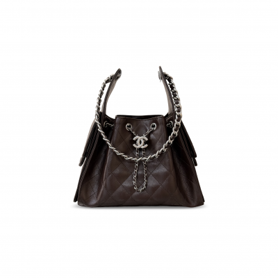 CHANEL 25 SMALL HANDBAG OIL-WAXED CALFSKIN AS5293 (30*26*14cm)